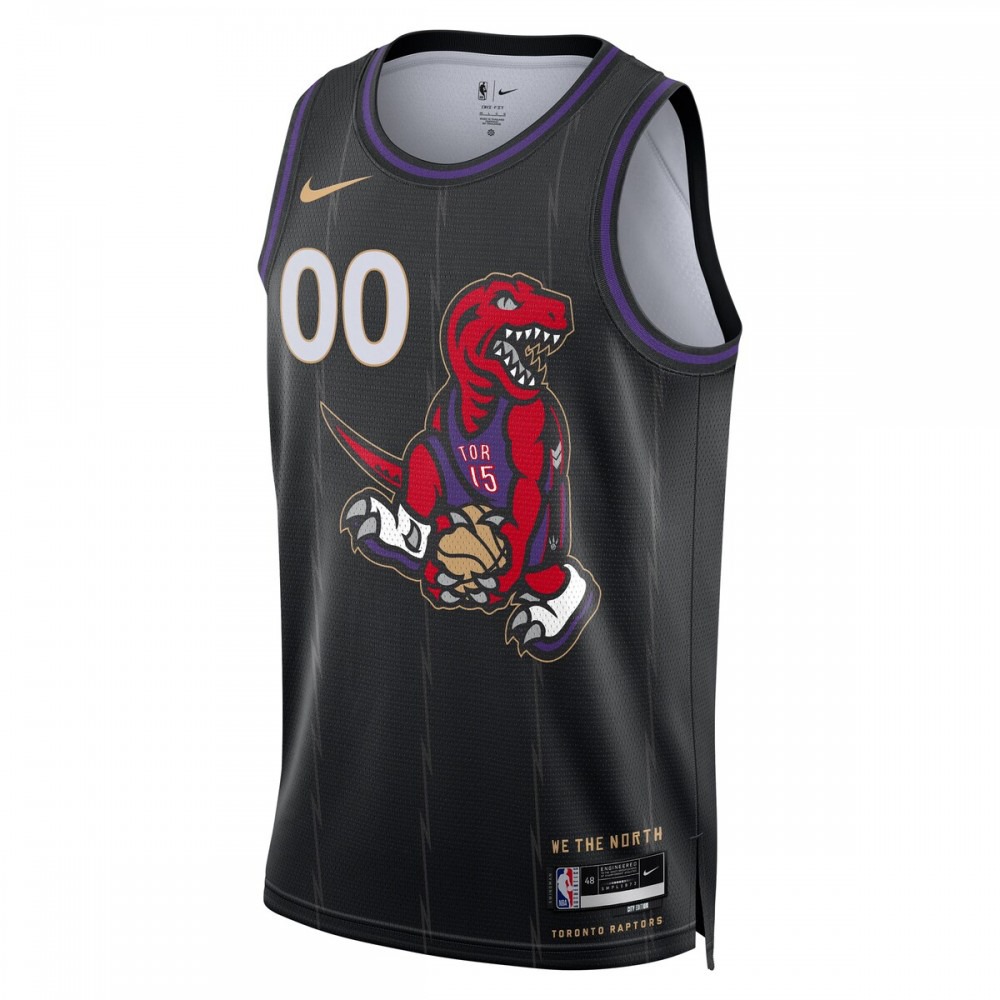 Toronto Raptors Unisex 2024/25 Custom Swingman Jersey - City Edition - Black-Pro Kit Vault | Brand New 26/27 Sports Jerseys